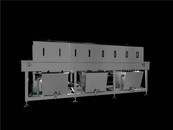 周轉(zhuǎn)筐清洗機(jī)，解決細(xì)菌殘留，降低50%能耗，提升效率80%