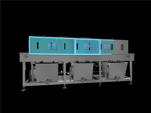 周轉(zhuǎn)筐清洗機，解決細菌殘留，降耗50%，提效80%